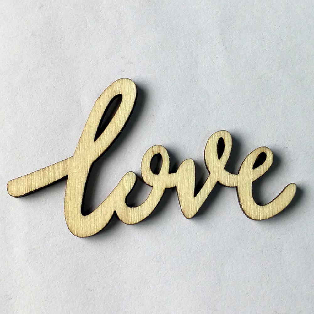 Rustic DIY Craft Chic Valentine's Day Crafts Accessories Wooden Love Letters Table Scatter