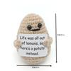 Мини Положительная Энергия Ручная работа Пряжа Тканые Украшения Украшения Куклы Овощи Фрукты Держащие Миниатюры Декор Ремесла