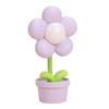 LED Flower Lamp Flicker Free Soft Lighting Eye Protection Compact Size Flowerpot Night Lamp Desktop Decoration
