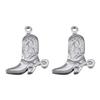 5pcs/lot Stainless Steel Gold Color PVD Plated Boots Charms Pendant DIY Necklace Bracelet Earring Jewelry Making Accessories