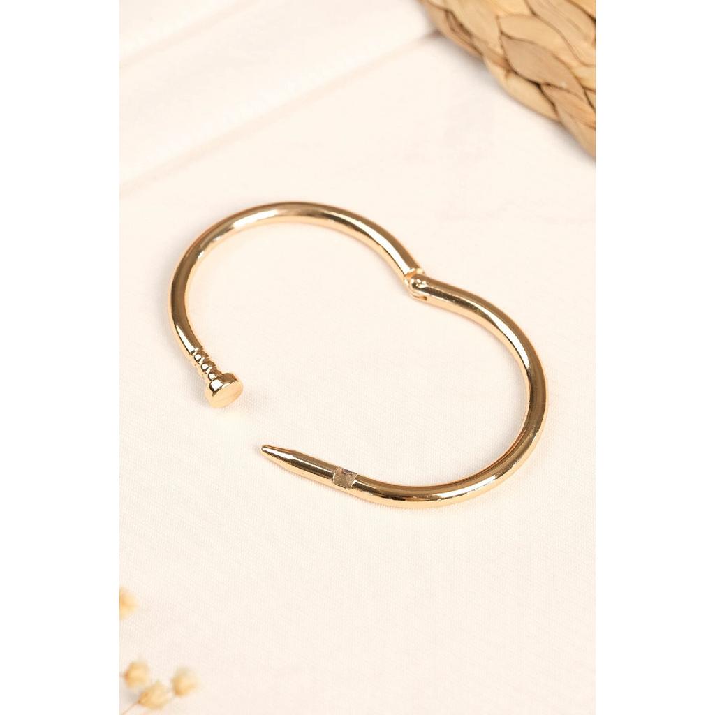 Женский позолоченный однотонный браслет