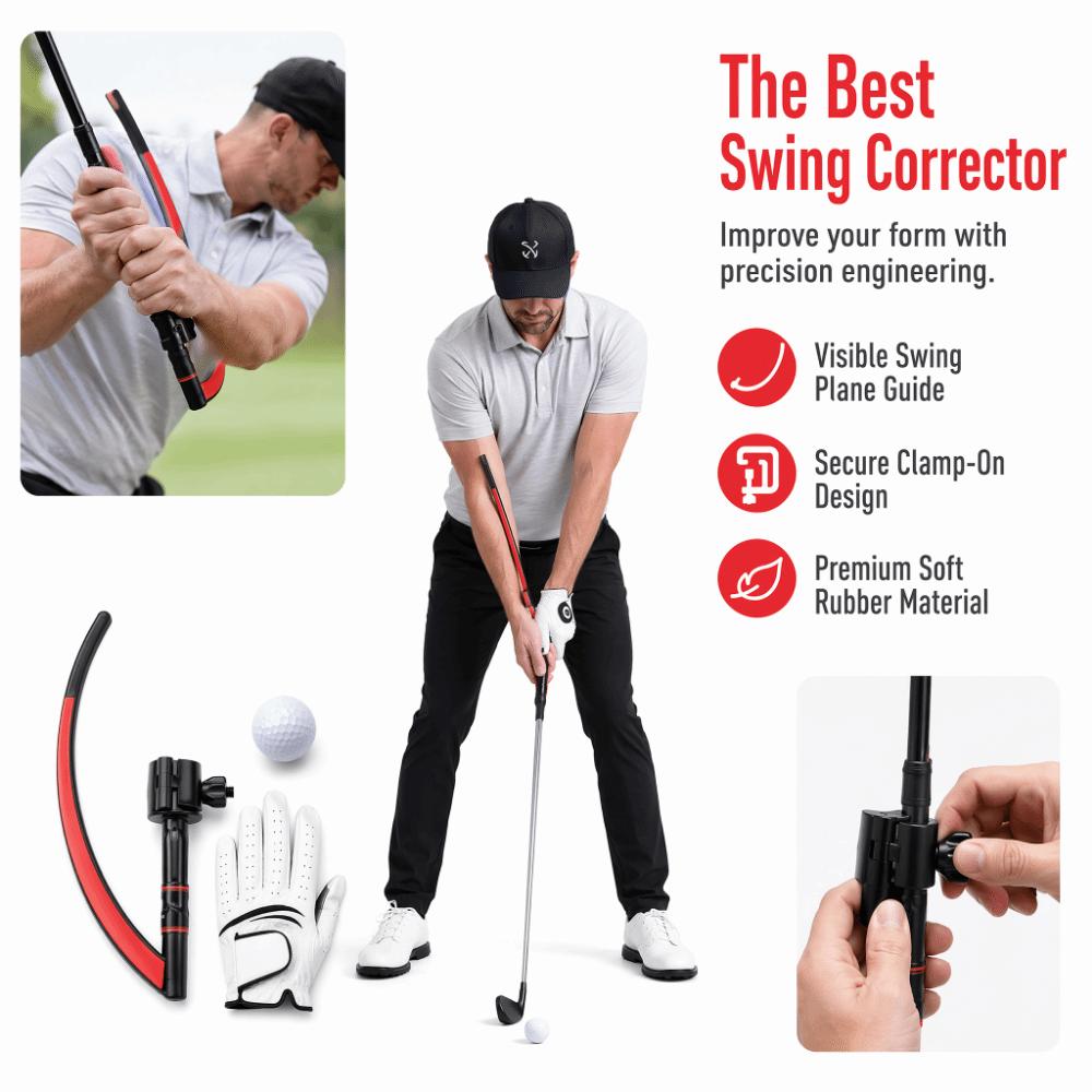 Rubber Golf Swing Trainer Improve Posture Swing Plane Corrector Golf Training Aid Indoor Training