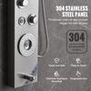 Shower Panel Tower System 6 Modes LED & Display Stainless Steel Rainfall