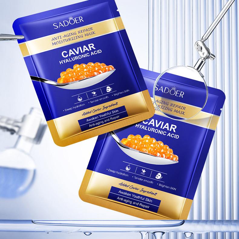 Маска для восстановления морщин с икрой 25 г Увлажняющая маска с гиалуроновой кислотой SADOER