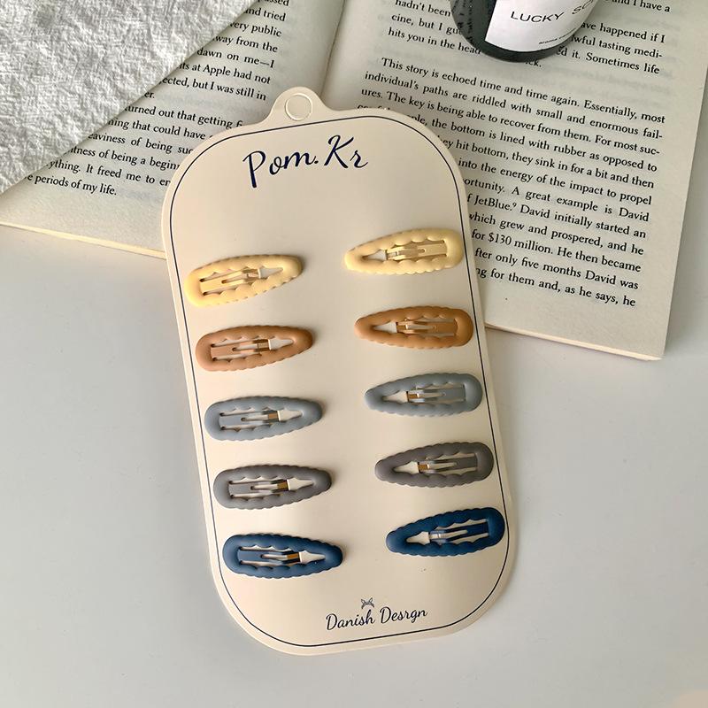 10 шт. новые корейские заколки для волос для девочек, цвет чая с молоком, заколки принцессы с челкой, боковой зажим, аксессуары для волос для маленьких девочек