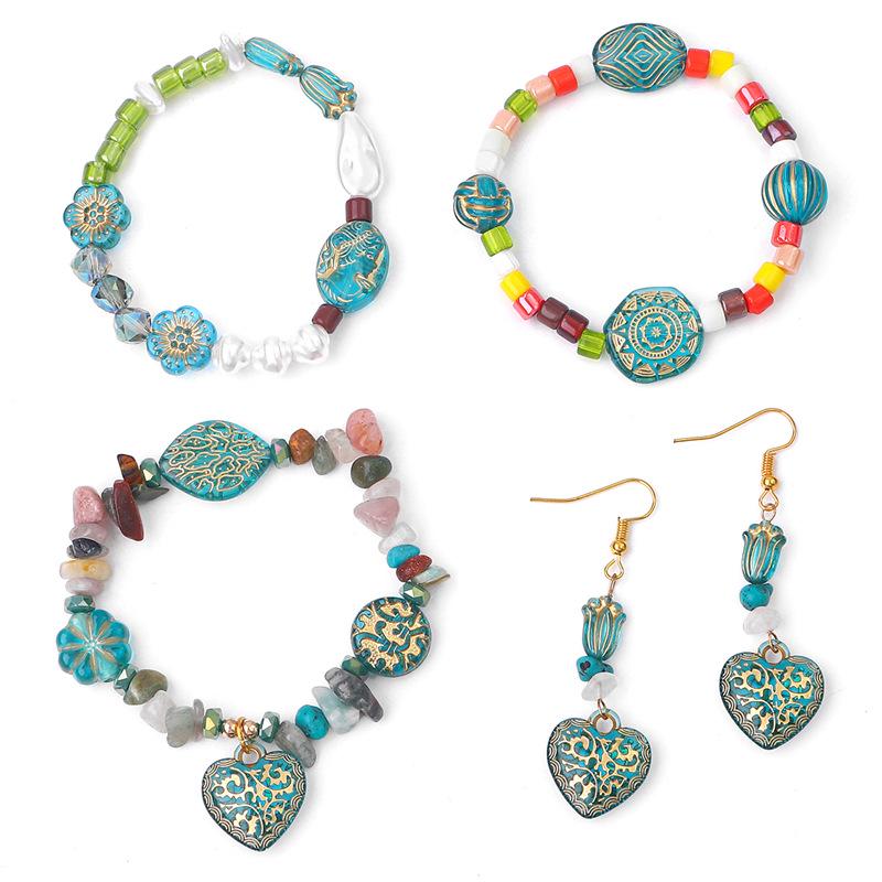 Барочные позолоченные овальные плоские бусины-оливки для изготовления украшений и серег своими руками