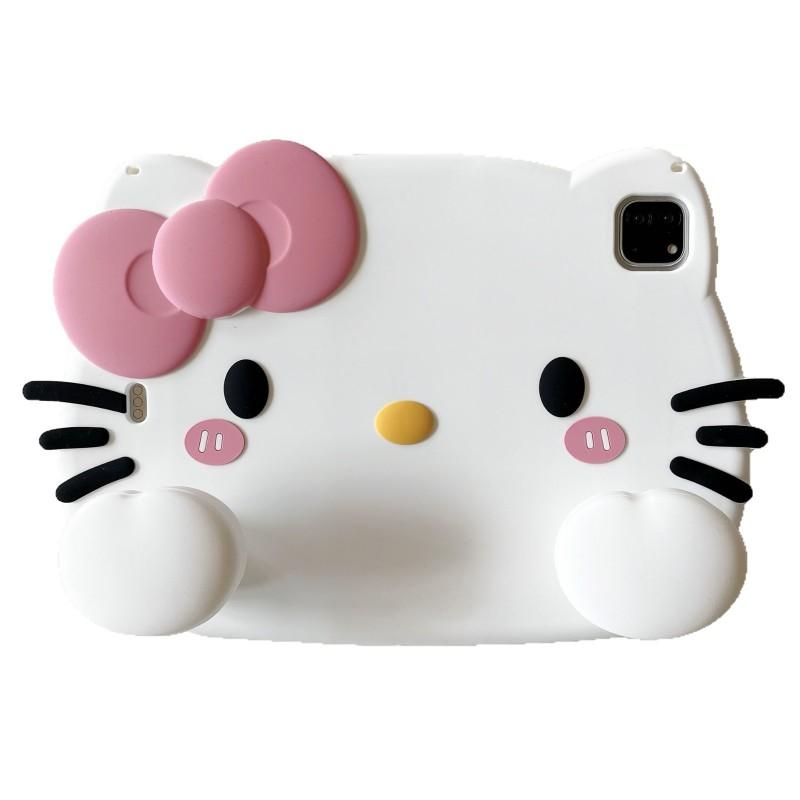 Silicone 3D KT Cat Tablet Case With Stand IPad Pro Mini Air 10th 11th Gen 10.2 10.5 10.9 11 8.3 Inch Anti-Slip Shockproof