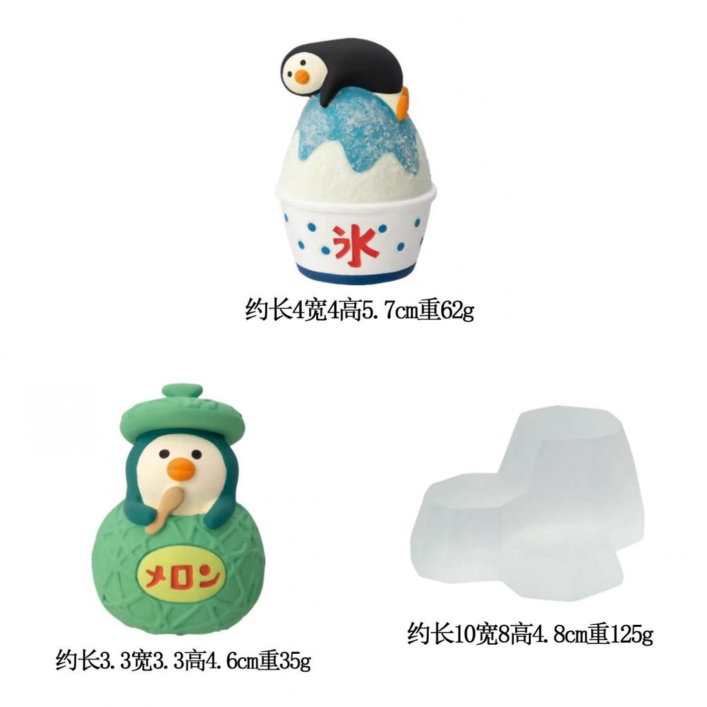 Игрушка в стиле Resin Art с милыми персонажами кошки и пингвина для домашнего декора