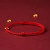 Hand Braided Circular Ring Adjustable Lucky Red Rope Bracelet Women Men Charms Bangles Anklet For Friend Lovers Blessing Gift