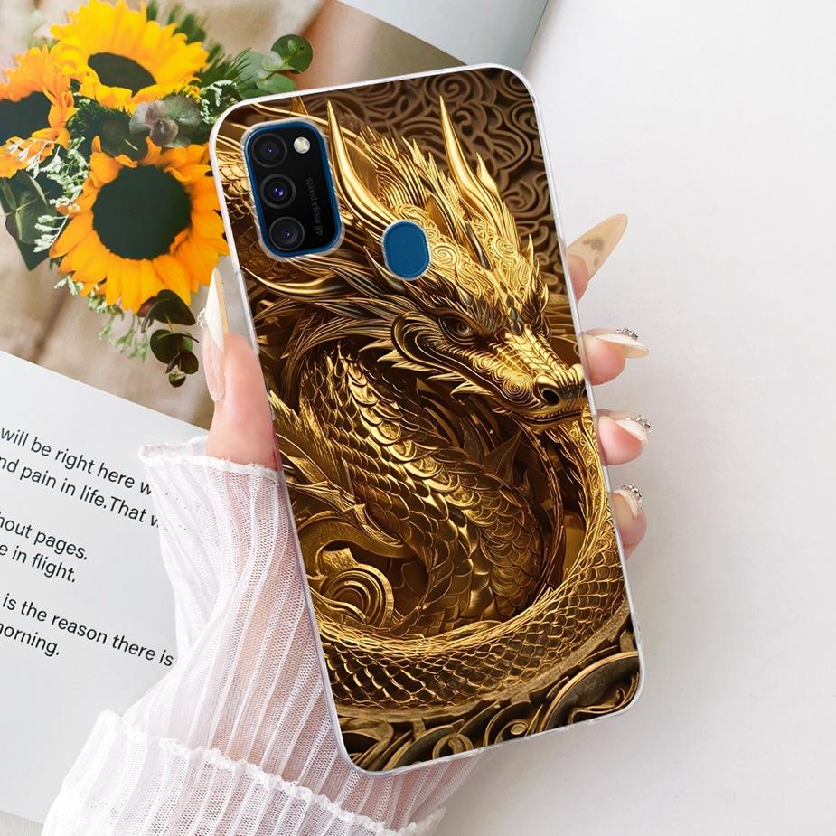 Чехол для Samsung Galaxy M21 SM-M215F Новый модный расписной чехол Мягкий силиконовый чехол для Samsung M21 2021 M 30 s Galaxy M30s Fundas