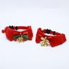 Cute Kitten Bowties Collar Necklace with Bell Kitten Christmas Bow Collar  Cats