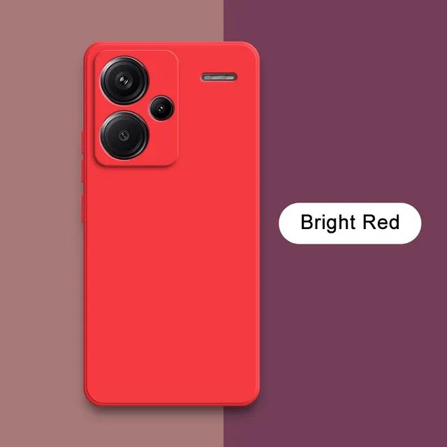 Жидкий силиконовый чехол для телефона Xiaomi Redmi Note 13 Pro Plus 360 Camera Защитная мягкая задняя крышка RedmiNote13 13Pro Сумки