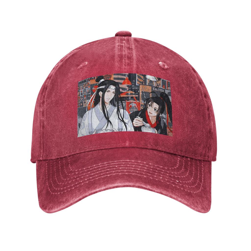 Неукротимый ВанСянь Кролик МоДаоЦзу Ши Бейсболки Snapback Стиранная Джинсовая Кепка Регулируемая Кепка Спортивная Бейсболка Ковбойская Кепка