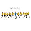 11 Pieces Miniature Football Player Figures Diorama Character Tiny People Model