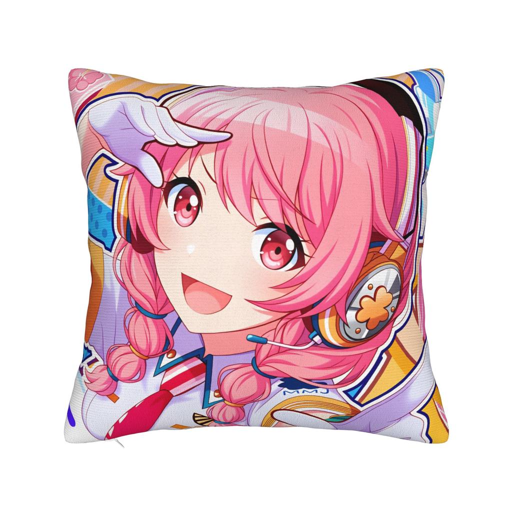 Hot Girl Kawaii Sakura Miko Pillow Cover  Comfy Cushion Cover Morden Pillow Case For Sofa Bedroom Home Decor