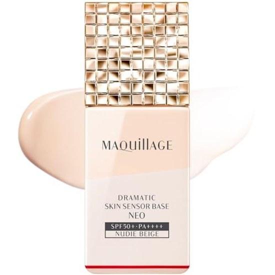 Maquillage База-сенсор Dramatic Skin NEO Nudie Beige 25 мл SPF50+ PA++++ Жидкая тональная основа Без отдушек Стойкая Контроль жирности Защита от УФ-лучей Выравнивание тона и пор