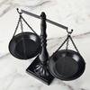 Decorative Balance Scale Antique Finish Vintage Balance Scale Tabletop Decor Freestanding Stable Base for Shelf