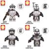 Wm6128 Tv Movie Series Clone Cavalry Wolf Team Heavy Armor Soldier Driver Building Blocks Figure Bag