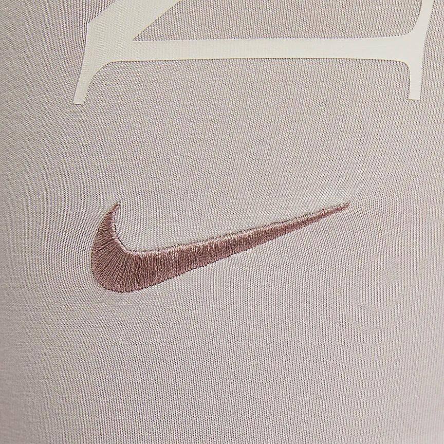 Nike Спортивные классические узкие повседневные шорты с логотипом и высокой талией, женские шорты серого и фиолетового цвета FN3638-019