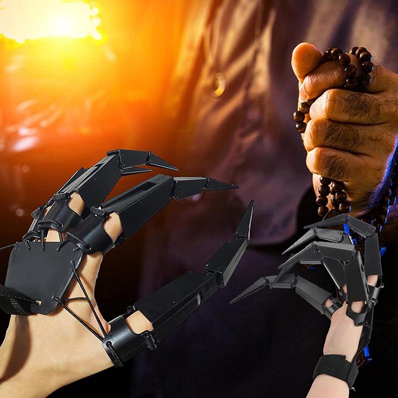 1 шт./пара, шарнирные пальцы на Хэллоуин, страшные поддельные пальцы, скелет, рука, косплей, перчатки на палец, ужас, призрак, коготь, реквизит, декор для вечеринки
