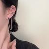 Snake chain tassel earrings