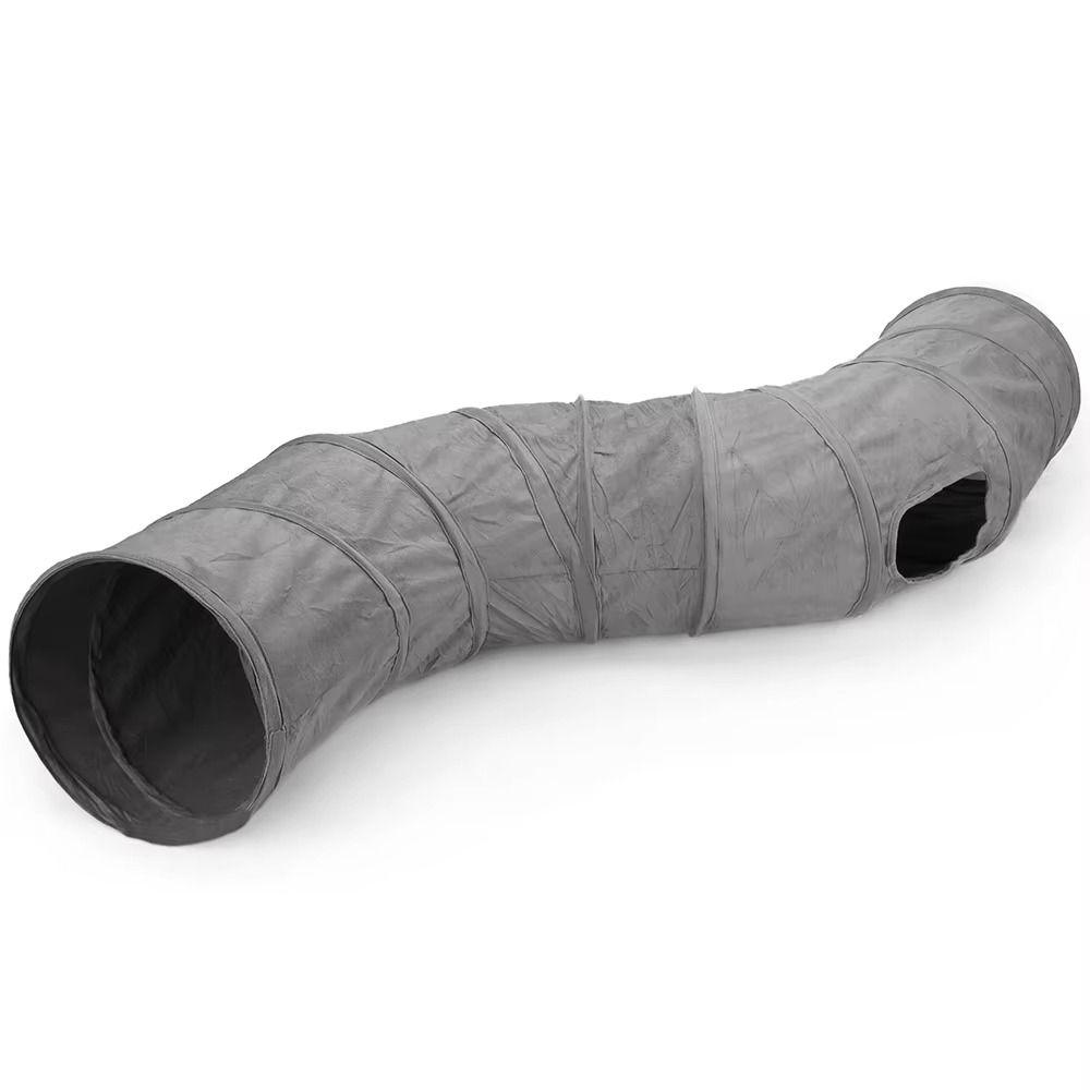 S-образный туннель для кошек, складная труба для питомцев, катающийся дракон, забавное ведро для котят, игрушки для кошек