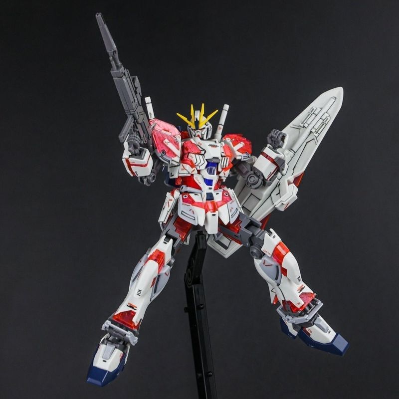 Xingju Hguc 1/144 Нарратив C Оборудование Фигурка Модель Набор Детализированное Литье Легкая Сборка Пластиковая Игрушка Идеально Для Мальчика Коллекционировать