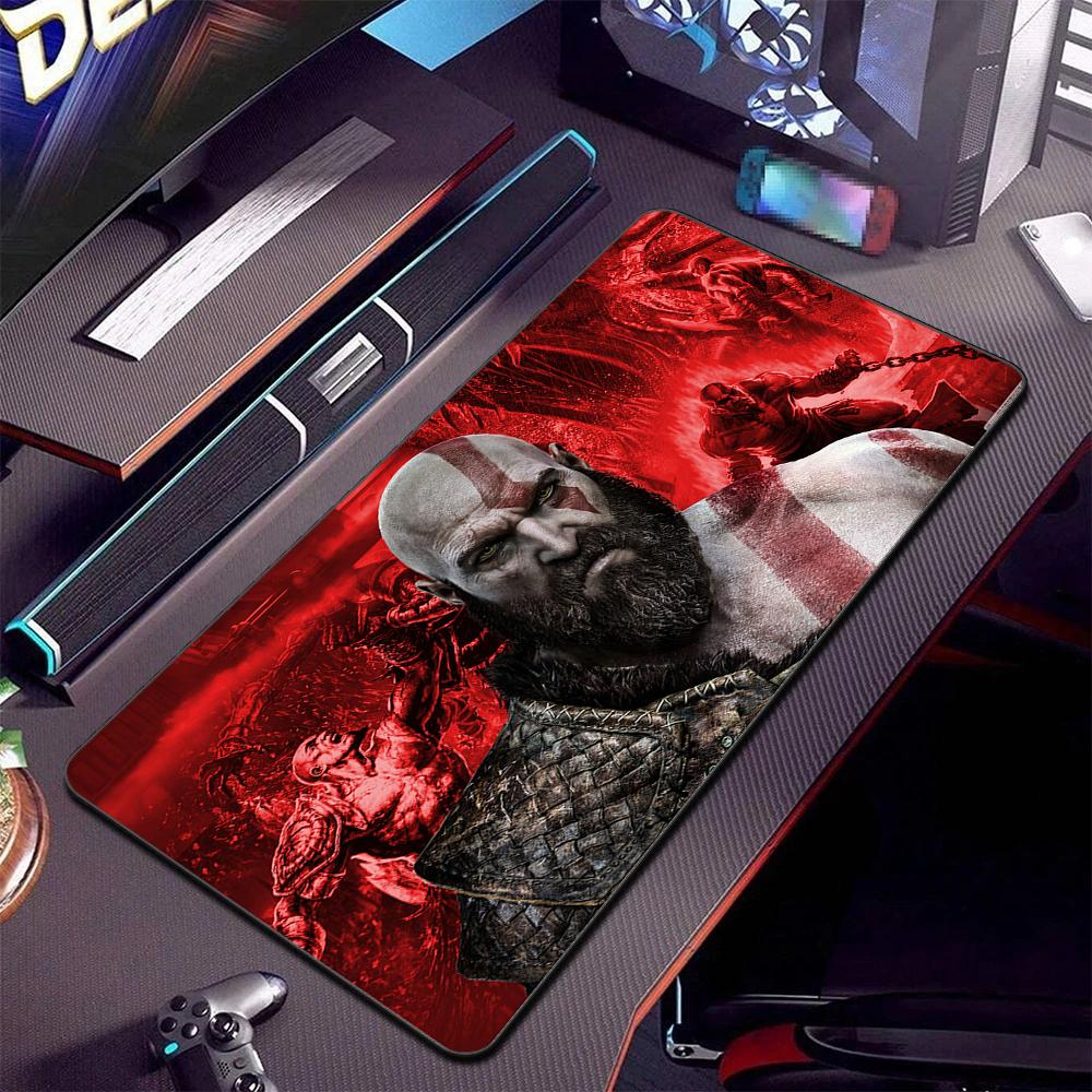Mouse Pad God of War Xxl Mousepad Gaming Accessories Keyboard Computer Carpet Game Desk Mat Pc Large Gamer Cabinet Table Mats