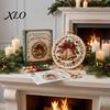 Christmas Wall Decoration Craft Embroidery Kit for Beginners, Pre-Printed Pattern Full Set Anniversary And Birthday Gift Ideas of Tools, DIY