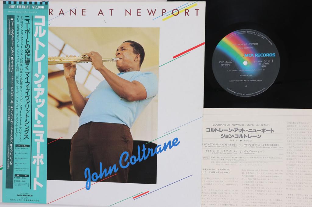 Виниловая пластинка JOHN COLTRANE Coltrane At Newport VIM4632 MCA 1980 Япония Obi Джаз Б/у