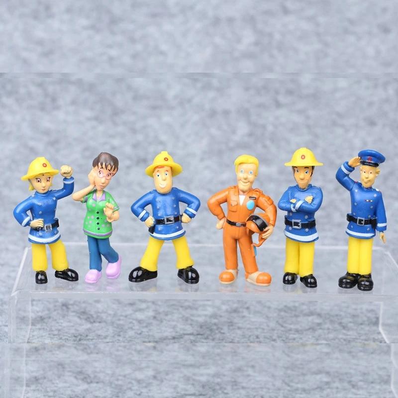 Sell 12Pcsset Fireman Sam Cartoon Anime Fire Fighting Figure Model Pvc Doll Toys Boy Girl Toy For Kids Birthday Xmas Gift