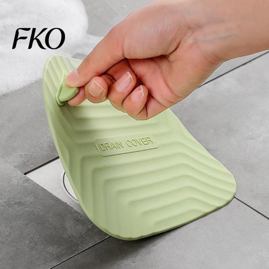Soft Rubber Drain Stopper Shower Cover Tub Stopper, Waterproof Silicone Floor with Easy Clean Handle, Universal Size Debris Catcher for Kitchen,