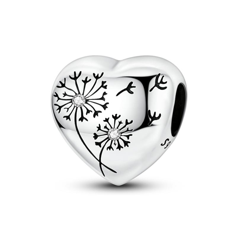 New 925 Silver Circular Heart Shape Friendly Embrace Pray Charms Beads For Women Fit Bracelet DIY Jewelry Gift