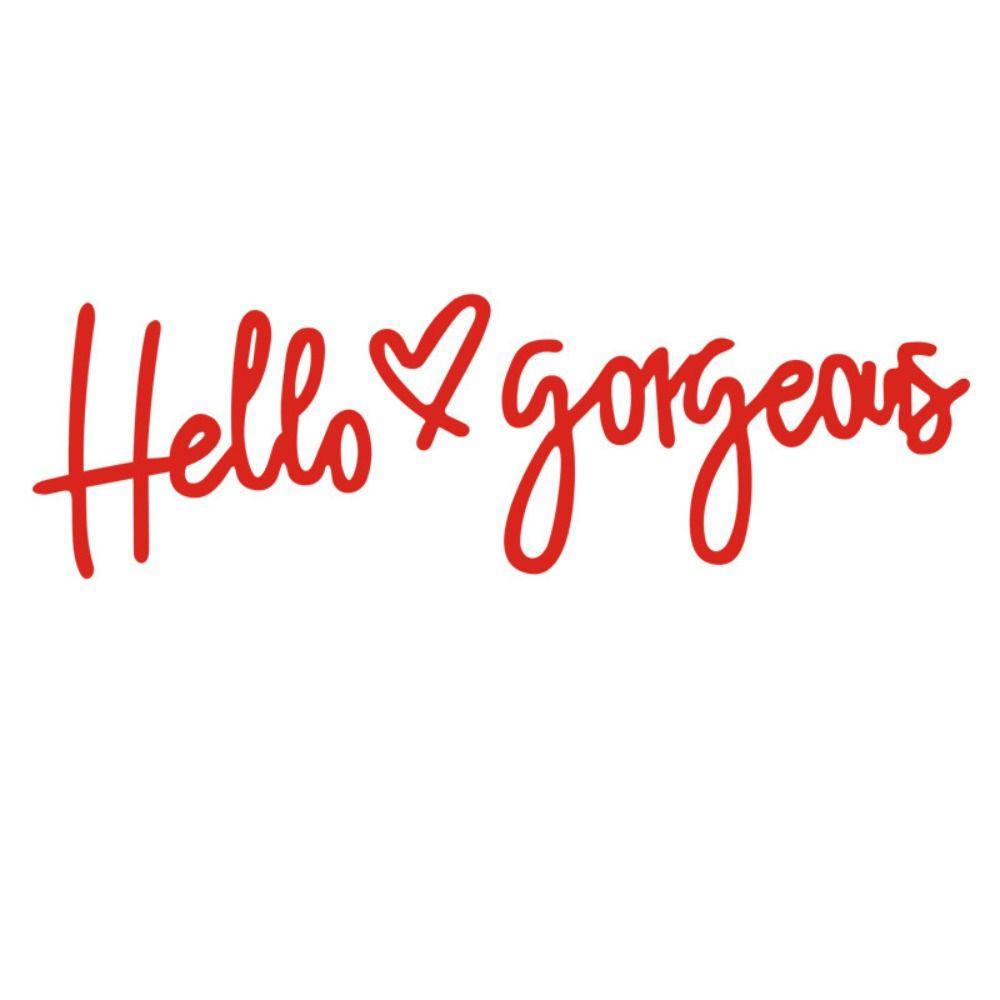 Hello Gorgeous Hello Gorgeous Car Sticker Hello Gorgeous Decals  Theme Styling Decorative