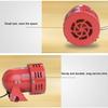 Loud Sound Horn 12V 105dB Electric Car Driven Brake Motor Air Raid Siren Horn Alarm Loud 50s Red for Car Truck