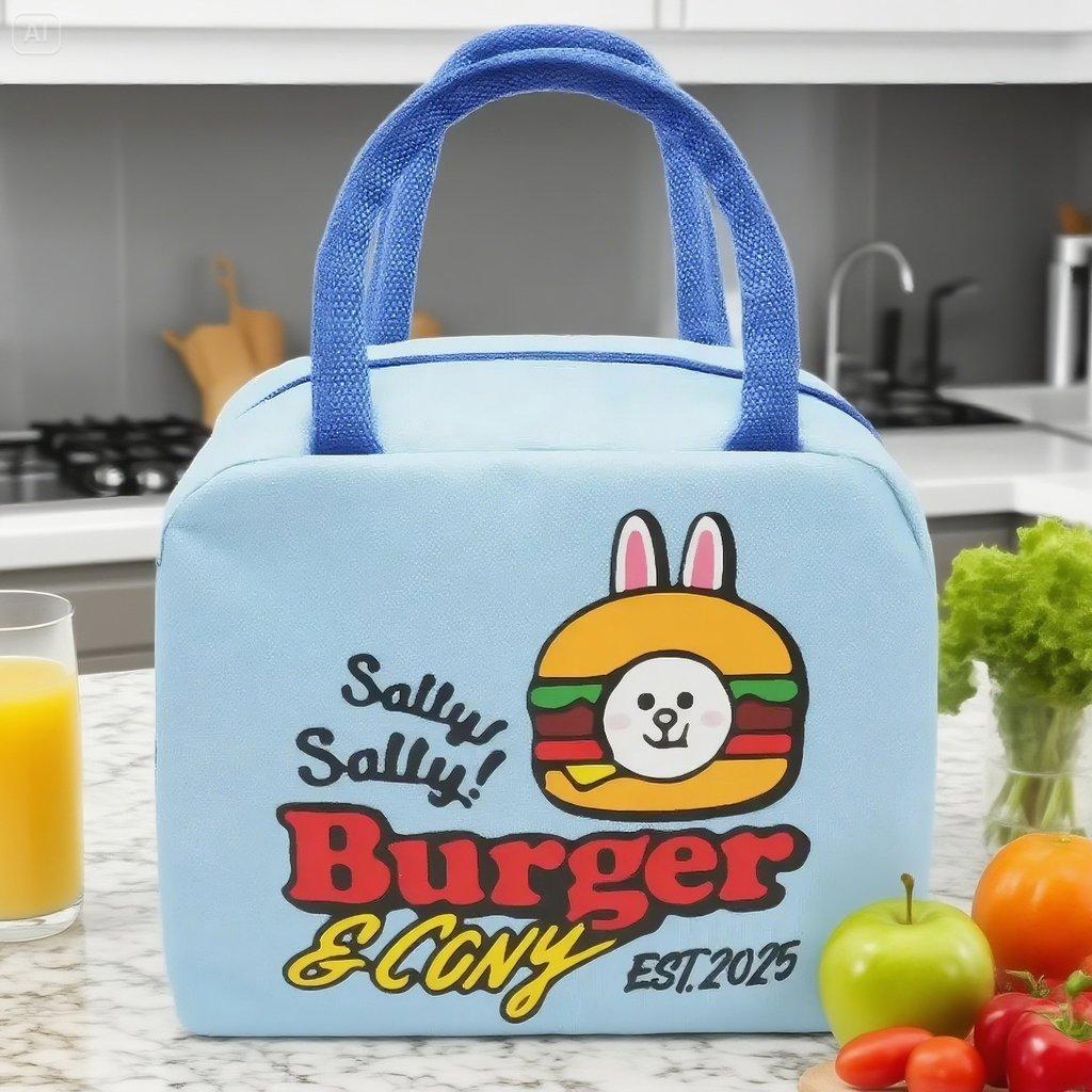 Узор Астронавт Клубника Мультяшный Водонепроницаемый Портативный Изотермический Ланч-бокс