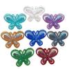 8pcs 44mm*31mm Ab Colored Butterfly Resin Rhinestone Diy Jewelry Decoration Flat Back Clipbook Charm Decoration