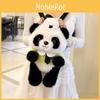 Police Plush Panda Backpack For Girls With Zipper Closure And Cartoon Design