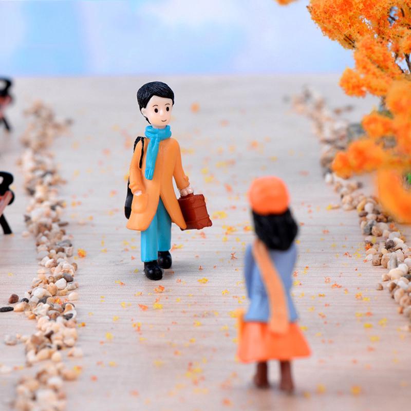 Путешествие Пара Diy Миниатюрный Сказочный Сад Кукольный Дом Декор Микро Ландшафт