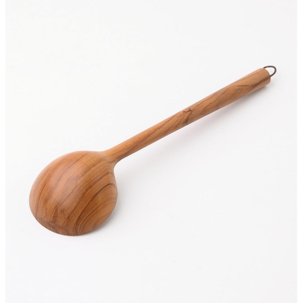 ChaBatree Wooden Ladle Ladle 30cm Teak Wood Kitchen Tool Limpid