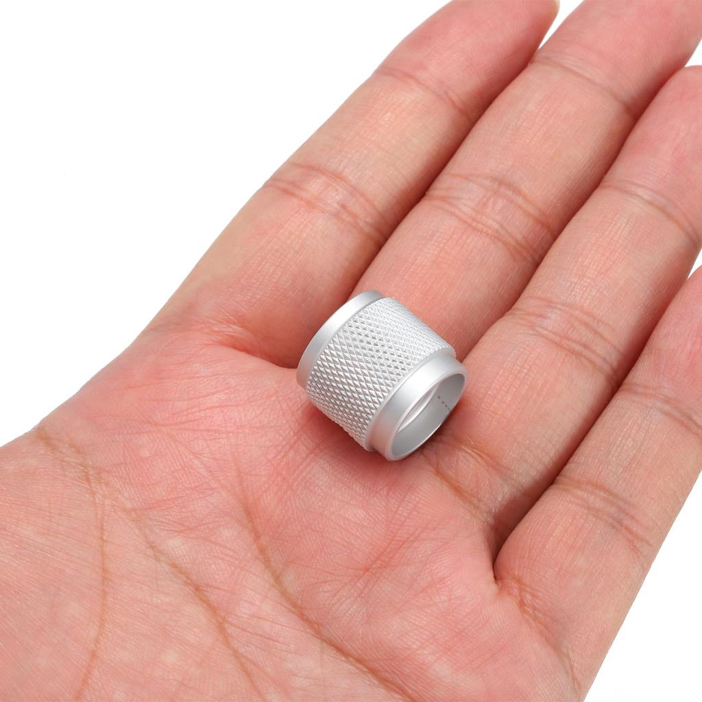 Ручка потенциометра uxcell, алюминиевая ручка управления гитарой с 1 валом, откручивающийся ключ для гитарного бас-гитарного усилителя мощности, регулировка громкости, диаметр 17 мм