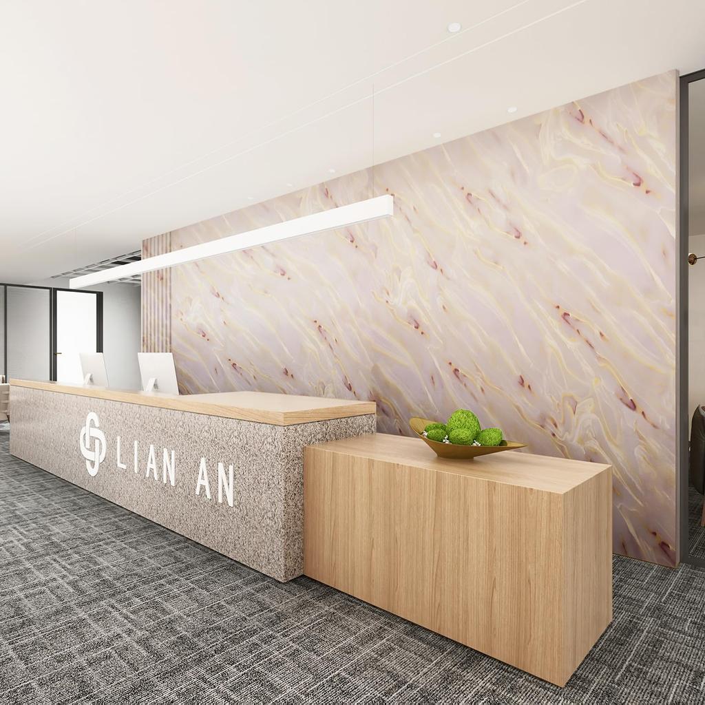 Boobest Ширина 80 см x Длина 9 м Золотисто-розовые обои Наклейка Кухня Водонепроницаемый мраморный лист для фотографии Мраморный ремейк лист Плитка Дверь Фусума Стол