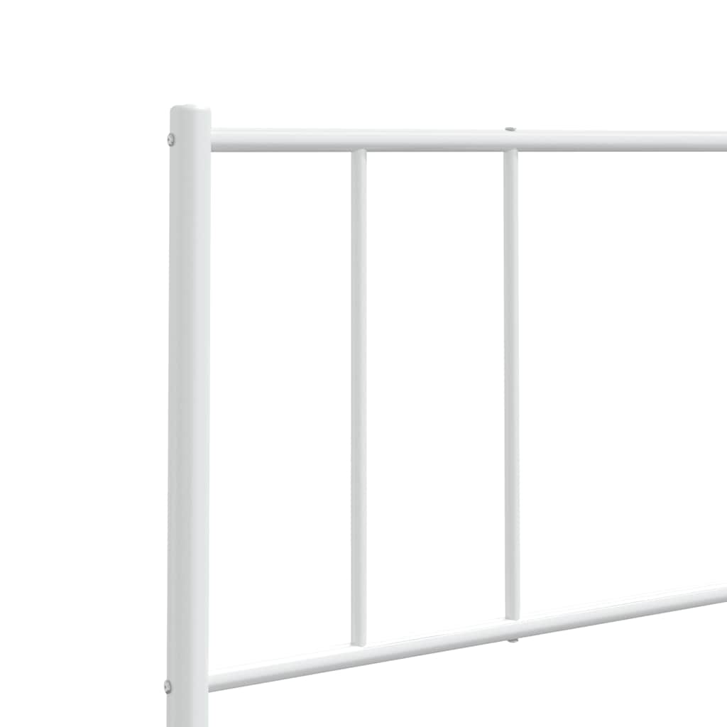 Vidaxl Metalowe Wezgłowie, Białe, 180 Cm
