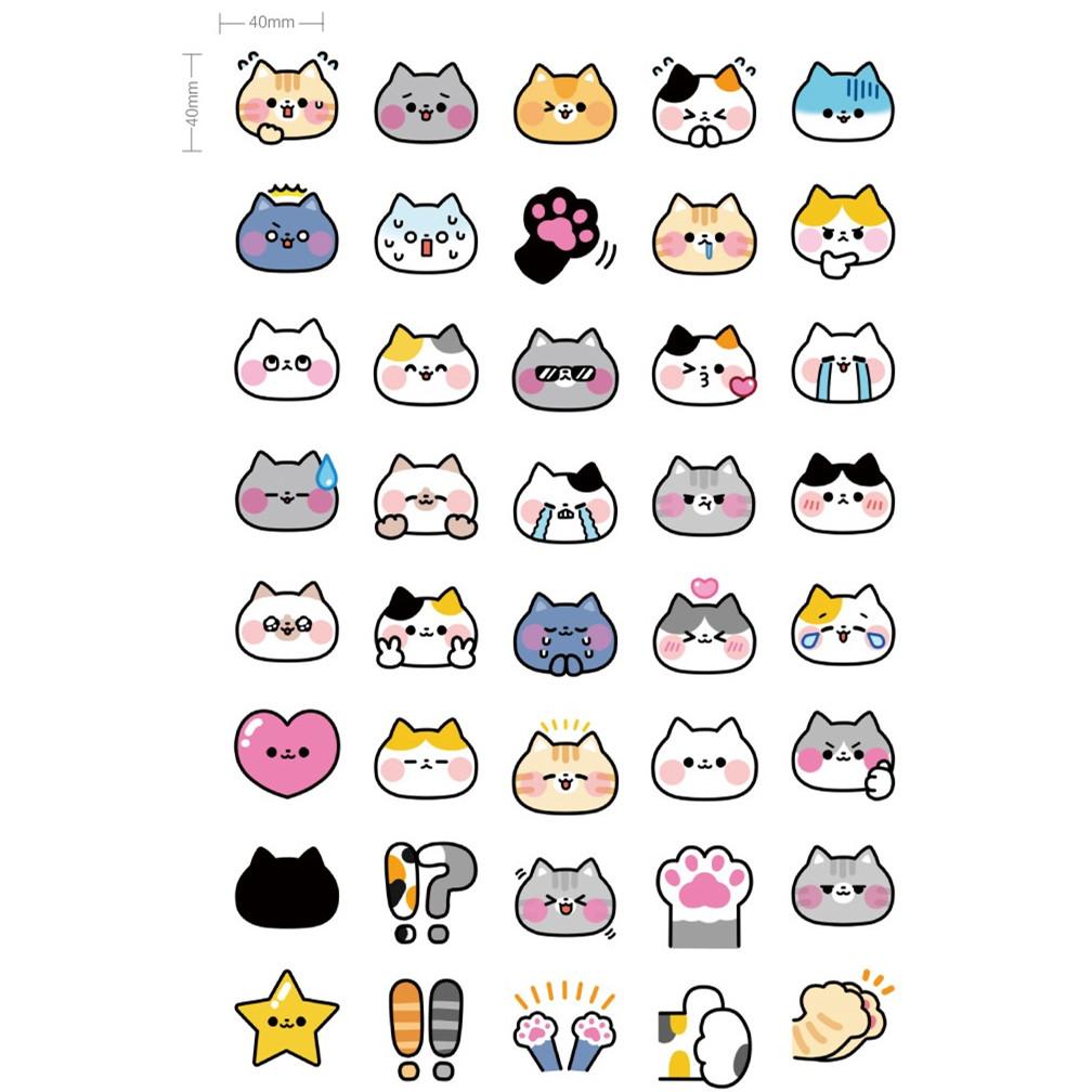 Акварельные наклейки с животными, кавайная кошка, олень, сова, водостойкая многоразовая наклейка, сделай сам, бутылка, украшение для мобильного телефона для ноутбука