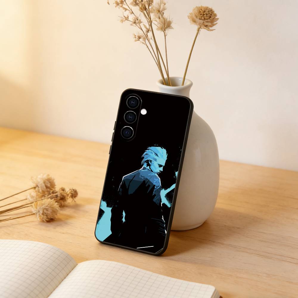 Чехол для телефона V-Vergil Devil May C-Cry Черный Силиконовый Мягкий Для Samsung Galaxy A73,A72,A71,A70,A53,A52,A51