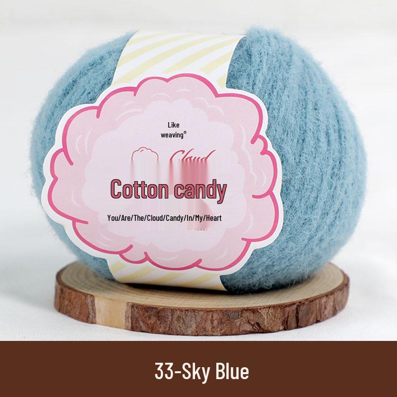Пряжа для вязания крючком Cloud Candy Dopamine Camel Wool для DIY-вязания и изготовления милых кукол