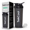 Пластиковая шейкер-бутылка TEKCOOL Typhoon для спортзала, Гарантия герметичности, Бутылка с поильником, Идеально подходит для протеина, предтренировочных комплексов и BCAA, Материал без BPA (Тайфун Bl