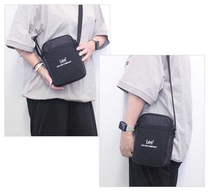 Lee Buddy Vertical Box Shoulder Cotton Bag, Canvas, 320-1400 (320-1400-30), White/Contrast