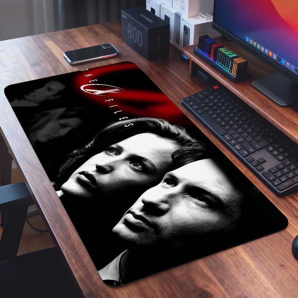TV Series The X-Files Mouse Pad Square Office Gaming Desk Mat Waterproof Non-Slip Rubber Decorative