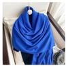 Imitation Cashmere Solid Color Fashion Decorative Warm Scarf Student Middle and Long Shawl Female